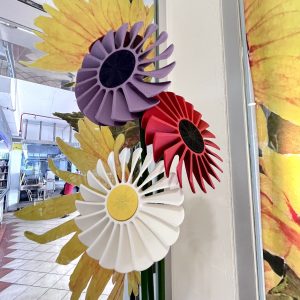 Drehbares Blumen-Windrad mit beweglichen Blütenblättern, PrintHero