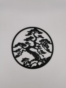 Bonsai-Baum – 2D-Wandbild