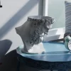 Klassische Büstenvase mit bärtiger Herkules-Figur, PrintHero