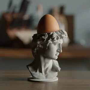 Eierbecher in Form einer klassischen Büste, PrintHero