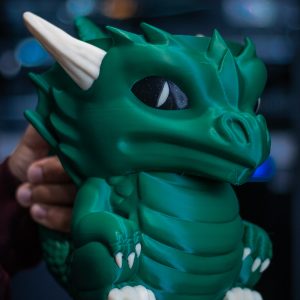 Drachen-Eisbecherhalter Seitenansicht