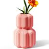Vase mit gerippter Struktur und geschwungener Silhouette, PrintHero