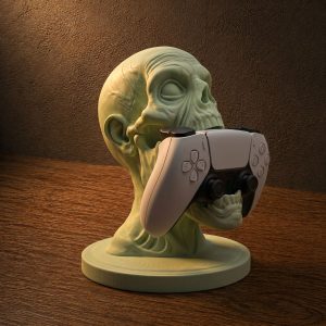 Zombie-Kopf als Controller-Halter für den Gaming-Schreibtisch, PrintHero