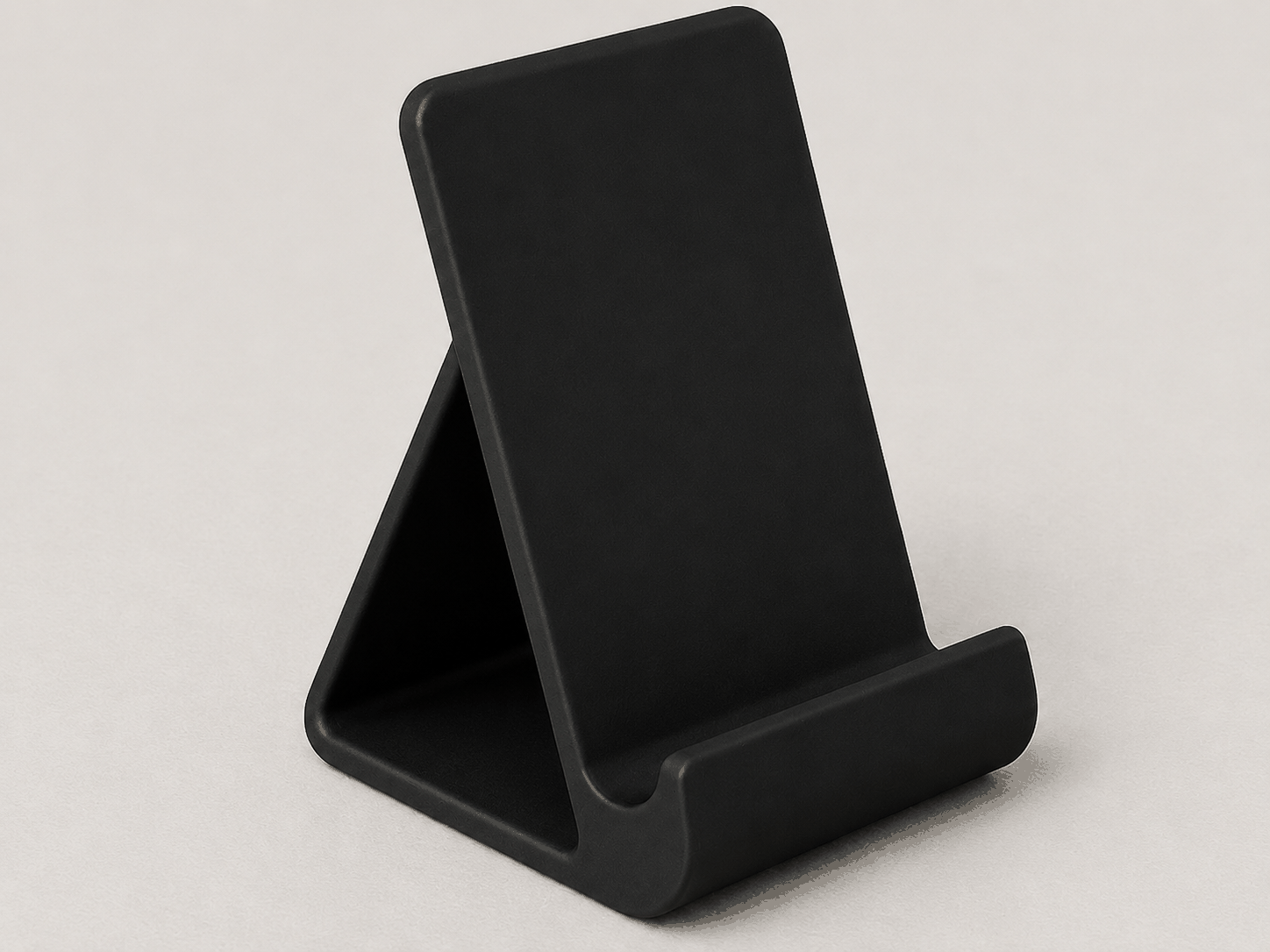 Schlanker, minimalistischer Handyhalter für den Schreibtisch, PrintHero