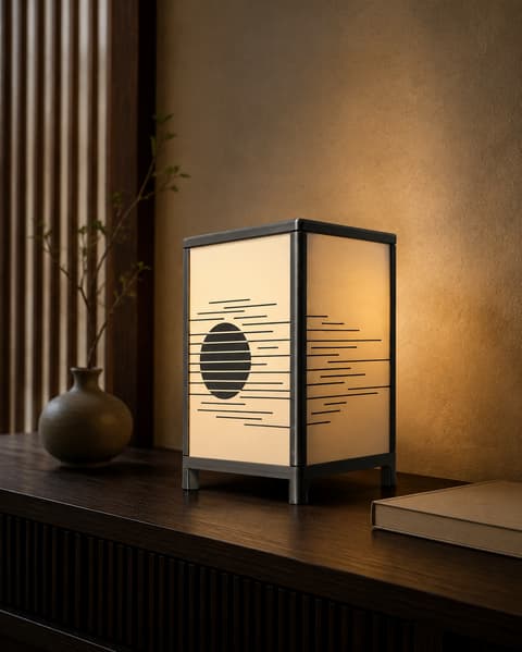 Tischlampe mit austauschbaren, bedruckbaren Paneelen, PrintHero