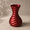 Kleine Vase mit gedrehter, spiralförmiger Silhouette, PrintHero