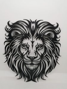 Löwenkopf – 2D-Wandbild