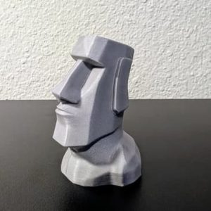 Stilisierte Moai-Kopf-Statue im Osterinsel-Design, PrintHero