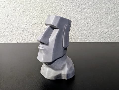 Stilisierte Moai-Kopf-Statue im Osterinsel-Design, PrintHero