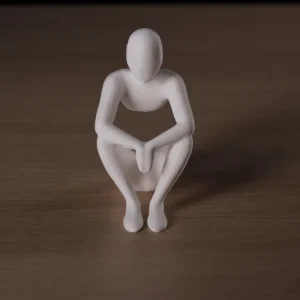 Minimalistische Skulptur "Reflexion", PrintHero