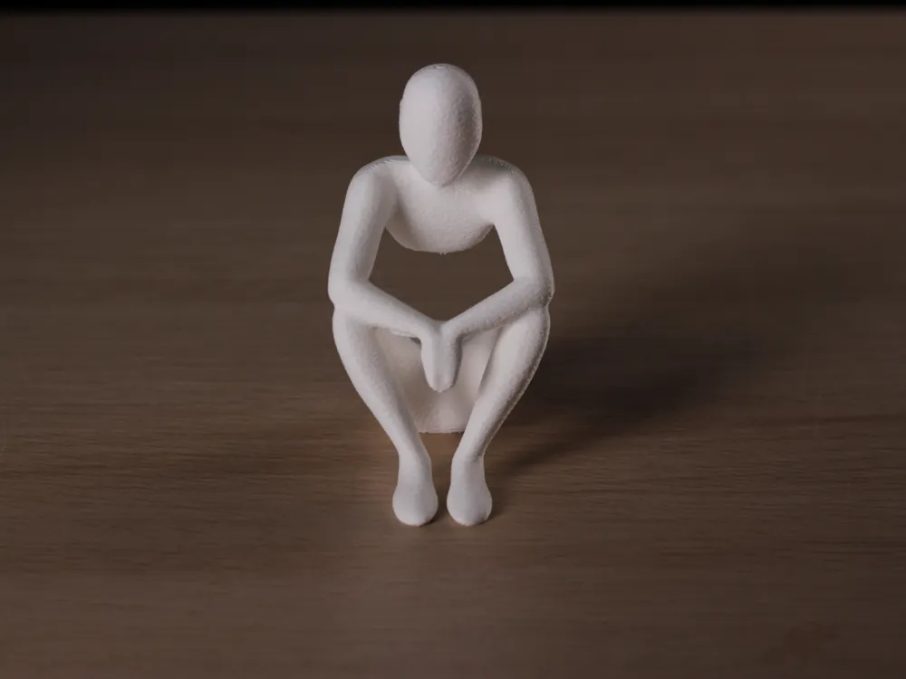 Minimalistische Skulptur "Reflexion", PrintHero