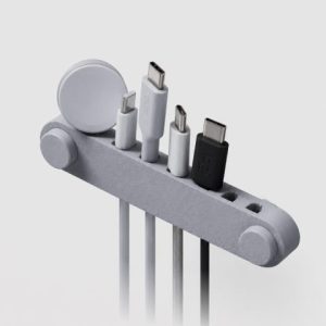 Unterdisch-Kabelorganizer mit 8 Steckplätzen und Smartwatch-Ladehalterung, PrintHero