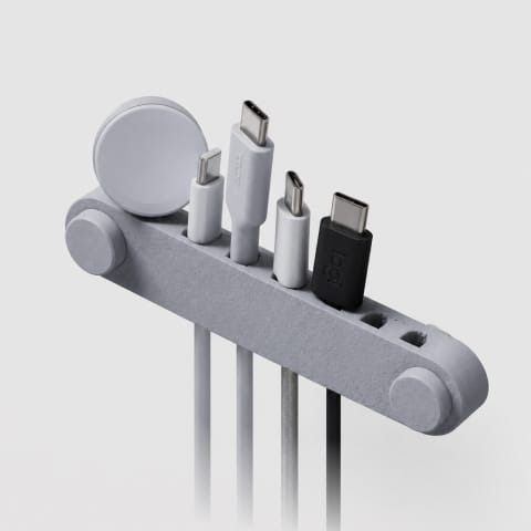 Unterdisch-Kabelorganizer mit 8 Steckplätzen und Smartwatch-Ladehalterung, PrintHero