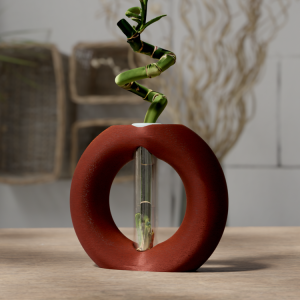 Runde Ring-Vase für Glücksbambus, PrintHero