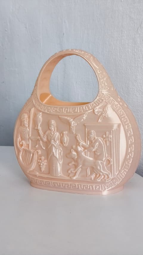 Handtasche mit reliefartigem Motiv im Stil der römischen Antike, PrintHero