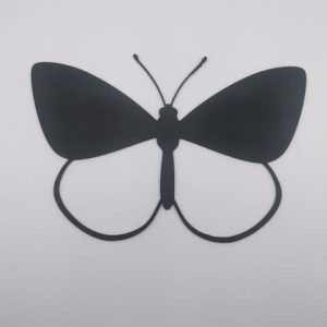 2D-Wandbild eines Schmetterlings im Scherenschnitt-Stil, PrintHero