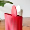 Kleiner Papierkorb mit gerippter Struktur für den Schreibtisch, PrintHero