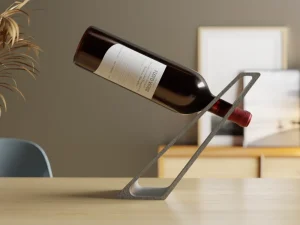 Schwebender Weinflaschenhalter – Minimalistisch