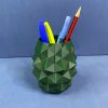 Stiftebecher mit facettierter Low-Poly-Struktur, PrintHero