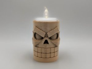 Tiki-Schädel-Teelichthalter