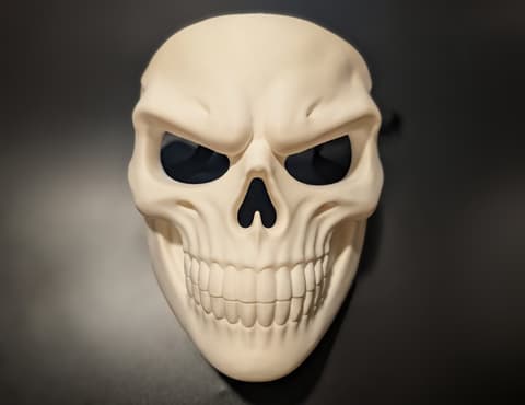 Tragbare Vollgesichtsmaske in Totenkopf-Form, PrintHero