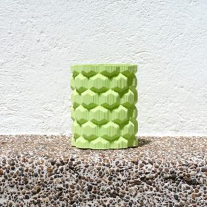 Zylindrische Vase mit dreidimensionaler Wabenstruktur, PrintHero