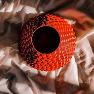 Bauchige Vase mit spitzer, genoppter Oberflächenstruktur, PrintHero