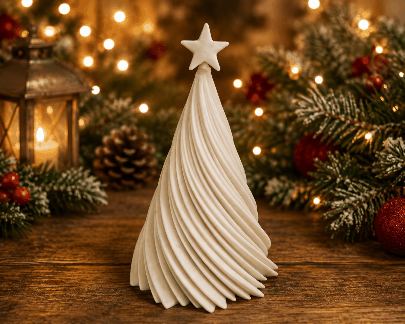 Weihnachtsbaum-Deko mit Stern-Spitze