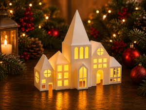 Weihnachtshaus LED-Teelicht Deko
