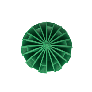 Weihnachtskugel mit radialer Speichenstruktur, PrintHero