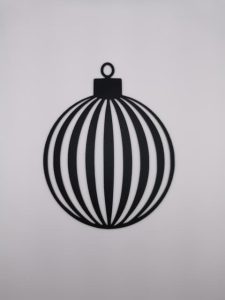 Weihnachtskugel – 2D-Wand- und Fensterbild