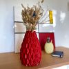 Blumenvase mit wellenartigem Schuppenmuster, PrintHero